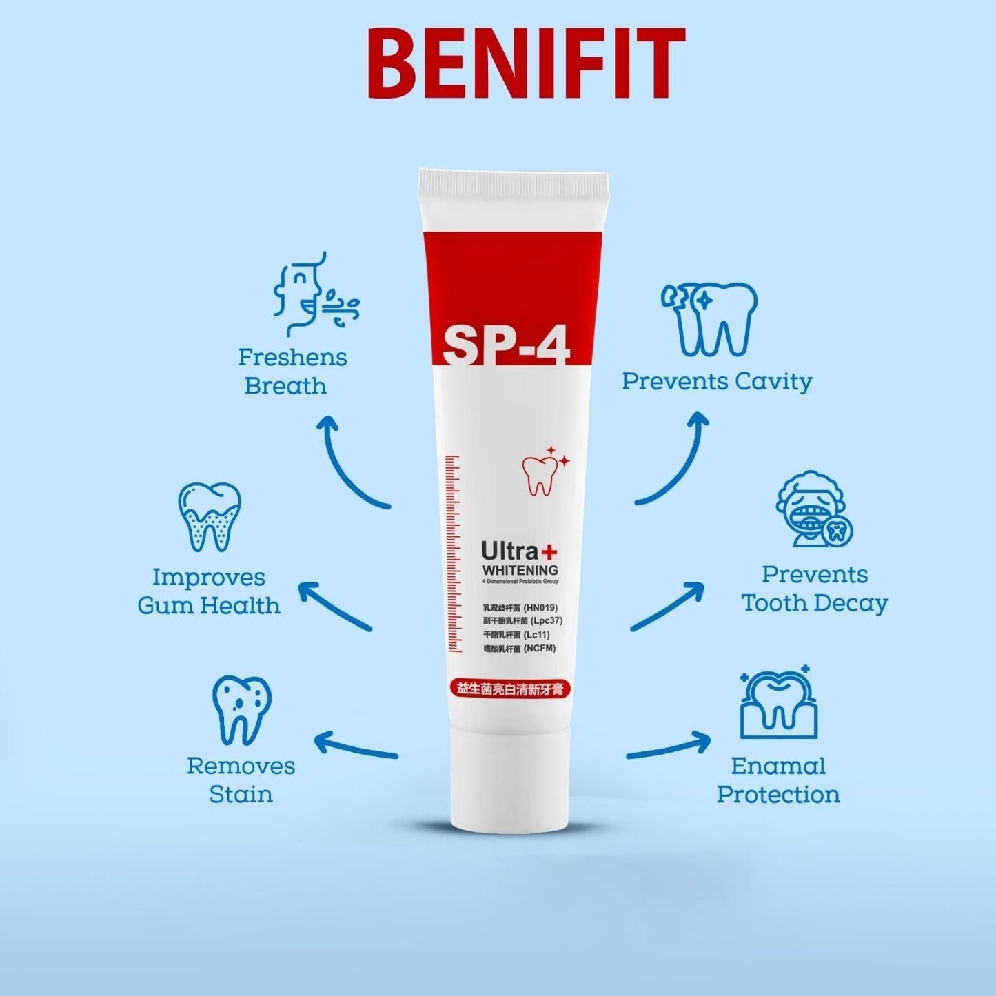 Probiotic Teeth Whitening Toothpaste |💥SALE FLAT 50% OFF💥