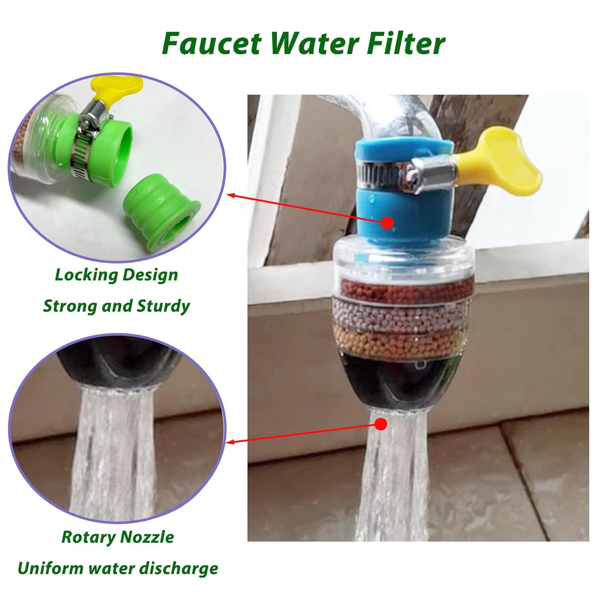 Carbon-Clean™ -  Activated Charcoal Water Faucet Filter 💧✨ (Buy 1 Get 1 Free🔥🔥)